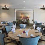 Select from chef-prepared meals in our main dining room.